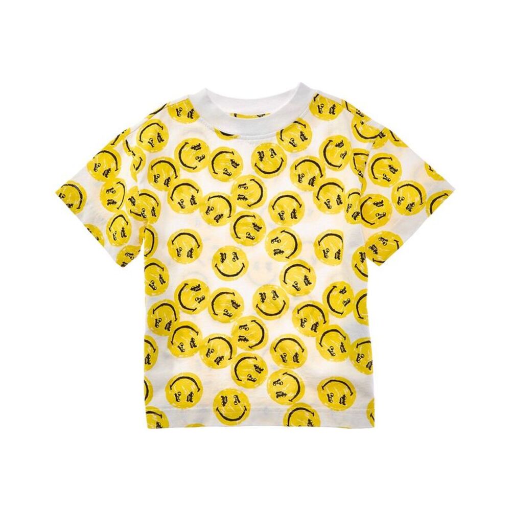 Palm Angels Girls Smiley Brush T-Shirt, White